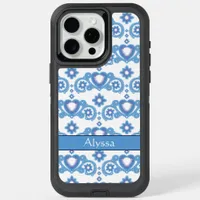 Moon Magic Stars Hearts Celestial White iPhone 15 Pro Max Case