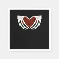 Skeletal Heart  Napkins