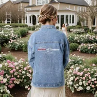 Maid of Honor Bestie Matching Bridal Party Denim Jacket