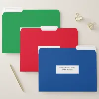 Name Subject School Office Home Colorful Organizer File Folder