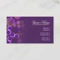 Purple Bubbles Business Card