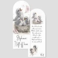Adorable Baby Birds Illustration Bookmarks