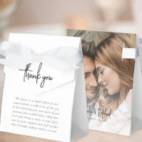 Photo Overlay Newlyweds Wedding Thank You Favor Boxes