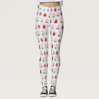 Whimsical Cupcakes and Candy Sprinkles Leggings