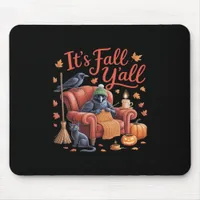 Crow It’s Fall Y’all Pumpkins Fall Autumn Hallowee Mouse Pad