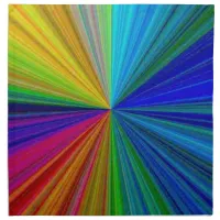 Circular Gradient Rainbow Cloth Napkin