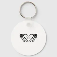 Til Death - Skeleton Heart Hands  Keychain