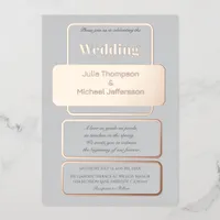 Romantic and Poetic Pastel Tulips Watercolor Foil Invitation