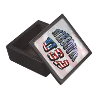 Missouri Picture and USA Text Keepsake Box