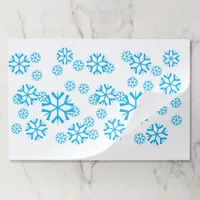 Placemat Pad -  Falling Snow Flakes