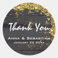 *~* Generic  AP49 Weathered Wiid Aged  Glitter Classic Round Sticker