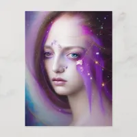 Woman of the Galaxies Postcard