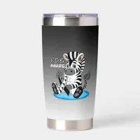 EDS Awareness Zebra Ribbon  Insulated Tumbler