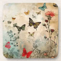 Butterflies Beverage Coaster