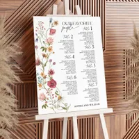 7 Tables Seating Chart Foam Board