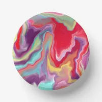 Colorful Abstract Modern Digital Art    Paper Bowls