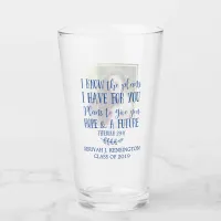 Modern Christian Bible Verse Photo Graduation Glass