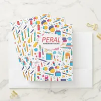 Personalized Teacher – Custom Name Back to school Pocket Folder