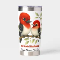 Feisty Red-headed Woodpecker Insulated Tumbler