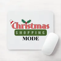 Christmas Shopping Mode Fun Holiday Mouse Pad