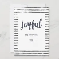 Joyful Christmas Photo Collage Holiday Card