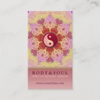 Feminine Beauty YinYang Holistic Business Card