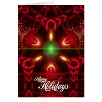 Happy Holidays Fractal Christmas