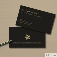 Modern Professional Black Business Card