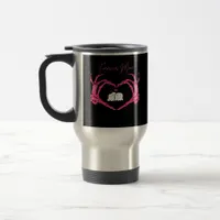 Mine Valentines Day Classic Skeleton Hands Hearts  Travel Mug