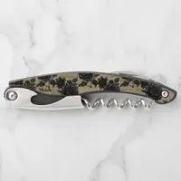 Vintage Gothic Black Roses Personalized Waiter's Corkscrew