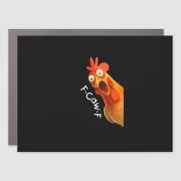 Funny F-Caw-F Chicken F-Caw-F Chicken Creative Cas Car Magnet