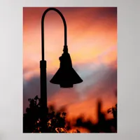 Street Light Silhouette Print