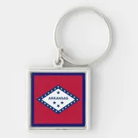 Arkansas State Flag Keychain