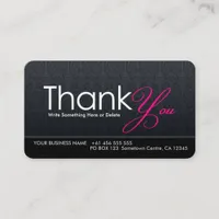 Stylish Modern Thank You Business Card