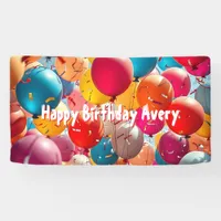 Colorful Balloons | Personalized Birthday Banner