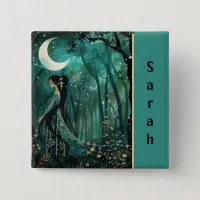 Enchanted Forest Maiden Button