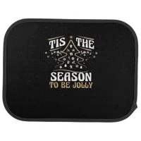 Christmas Tis The Season Cute Jolly Car Floor Mat
