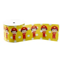 Firefighter themed Birthday Party Grosgrain Ribbon