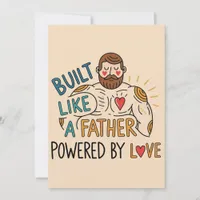 Build Like a Father, Powered By Love Father's Day Invitation