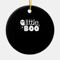 Lil Boo Halloween Vintage Style Ceramic Ornament