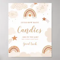 How Many Candies Boho Rainbow Sign