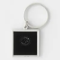 Whimsigoth Starry Night Moon Witchy Classic Keychain