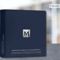 Investment Portfolio Binder Initial Logo Emblem