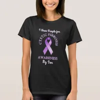 I Wear a CF Purple Ribbon for my Son T-Shirt