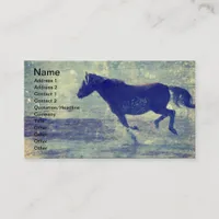 Mustang on the Beach Business Card