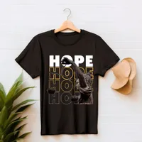 Black and yellow modern HOPE T Shirt