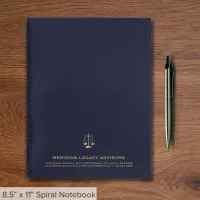 Legal Professional Justice Scale Notebook