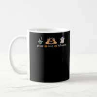 Peace Halloween Peace Sign Skeleton Witchs Hands Coffee Mug