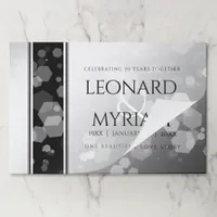 Elegant 70th Platinum Wedding Anniversary Paper Pad