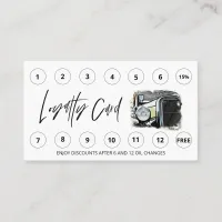 *~* QR Lube Car Wash - LOGO Rewards Auto Thank you Loyalty Card